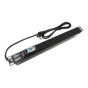 1U 6 way Cabinet PDU with Power Light and 1P air circuit breaker 250V, 10A Universal