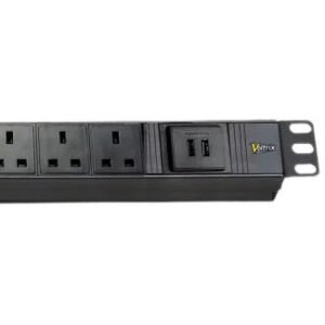 Voltrix™ VMC-P42XX UK SOCKET / UK PLUG PDU WITH 2 USB TYPE A PORT